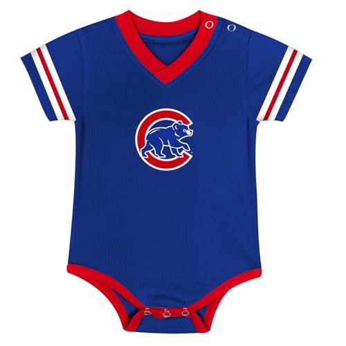 Image of MLB Newborn & Infants 0-24 Months Official Primary Logo Creeper Romper Jersey