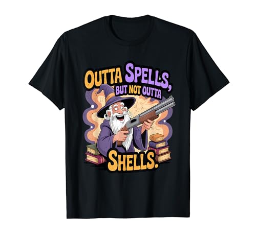�ʔ���Outta Spells But Not Outta Shells Wizard Fantasy Meme T�V���c