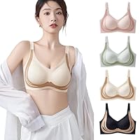 sans Armature Soutien Gorge Push Up Classique Brassière pour Femmes Soutien-Gorge Femme avec Coussinets Maintien Dos Nu Coupe Confort