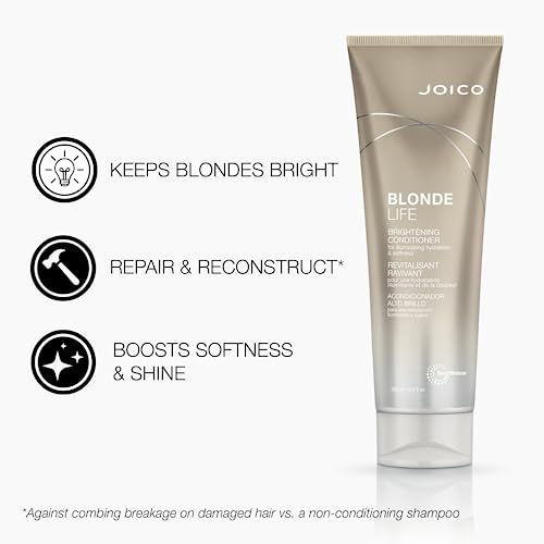 Joico Blonde Life Brightening Conditioner | For Blonde Hair | Illuminate Hydration & Softness | Add Softness & Smoothness | Sulfate Free | With Monoi & Tamanu Oil | 8.5 Fl Oz - Image 3