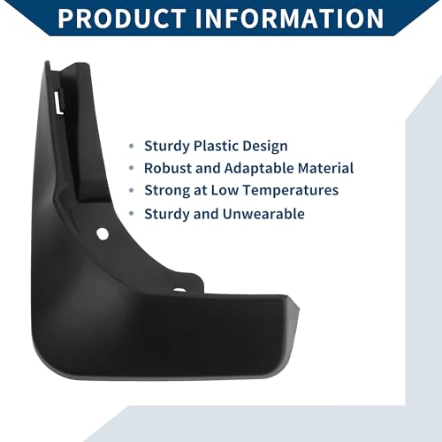 Image of Mud Flaps Splash Guards W /Mount Accessories for Mercedes Benz B Class B200 2020-2022 Front and Rear Mud Guards 1 Set