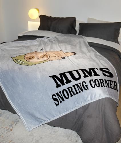 Magicoco Mum Gifts for Mothers Day, Blanket Gift for Mum from Daughter Son, Mum Birthday Gifts Flannel Sloth Throw Blanket 130x150 cm