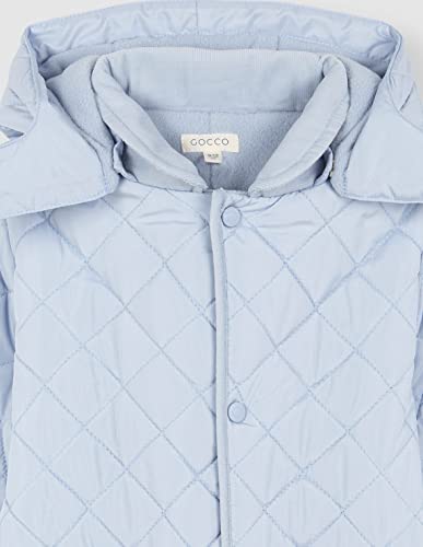 Gocco BUZO ACOLCHADO ROMBOS Combinaison rembourrée Losanges, Celeste BB, 9-12 Mois Bébé Fille – vue 3