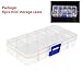 ReachTop Jewelry Box Organizer Storage Container with Adjustable Dividers 8 Pack 10 Grids Clear Bead Organizer Plastic Jewelry Storage Containers for Women