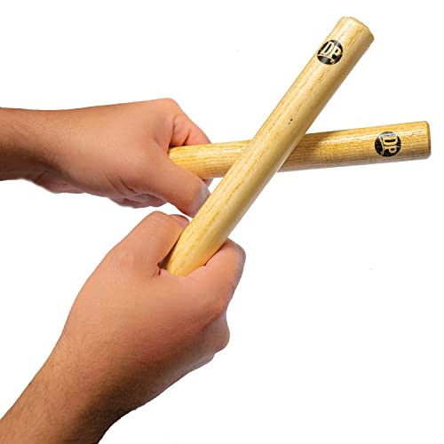 Dp Music Hand Percussion Musical Instrument Set - Include: 1 Pair 8 Inch Rhythm Sticks Wood Claves And 1 Pair Egg Shakers (Green) #TOP1