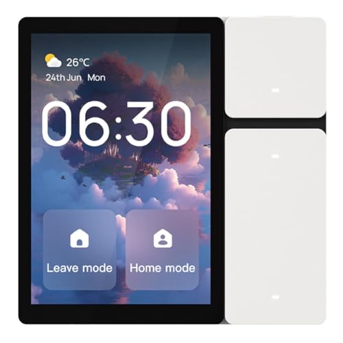 Qerwsdty Tuya Smart Écran tactile 3,5 panneaux, interrupteur de scène, télécommande infrarouge, contrôleur central pour scènes intelligentes