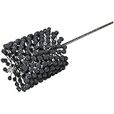 Weiler 34286 Crossflex Heavy Duty Bore Brush 5 Diameter 120SC Grit, Green