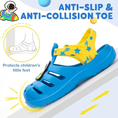 Boys Girls Sandals Toddler Lightweight EVA Water Shoes Kids Closed Toe Fisherman Sandals Summer Beach Sports Shoes Outdoor4
