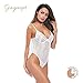 GAGAOPT Women’s Sexy Applique Lace Corset Lingerie, Teddy Underwear as Valentine Gifts for Her, Casual One-Piece Mesh Bodysuit for Relaxing Occasions
