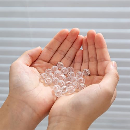 Topes de cadena de cuentas en POM transparentes para persianas verticales, pack de 40 piezas 6