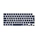 MOSISO Keyboard Cover Skin Compatible with MacBook Air 13.6 M3 A3113 M2 A2681 2025-2022, for MacBook Air 15 2025-2023, for Mac Pro 14/16 inch M4 M3 M2 M1 2021-2025, EU Layout, Navy Blue