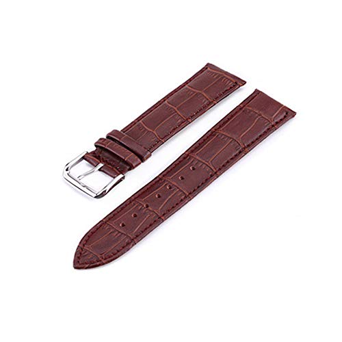 Preisvergleich Produktbild NDYD Classic Personality Grain Strap Lederarmband Uhrenzubehör Hochwertiges Armband 22mm Brown Brown line