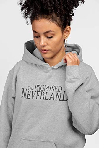 Blusa Moletom Casaco The Promised Neverland Anime Unissex Cinza e Preto Tamanho:G
