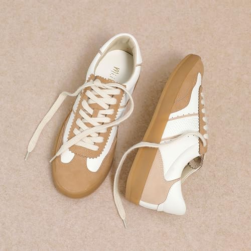 Mi.iM Dixie Rubber Sole Lace-up Stripe Suede Sneakers3