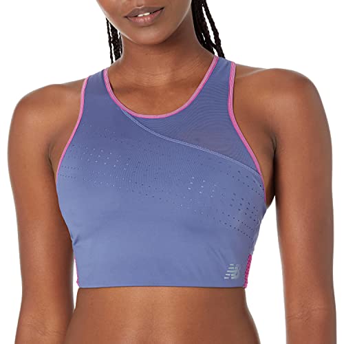 New Balance Women's Q Speed Bra Top, Night Sky, X-Large