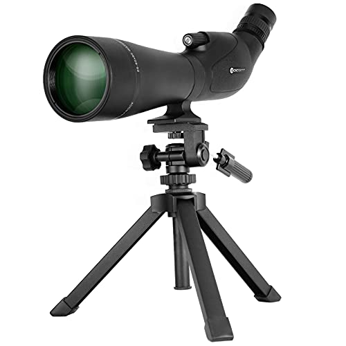 EACONN 2060x80 Spotting Scope with HD Glass, BAK4 Prism, FMC Optics