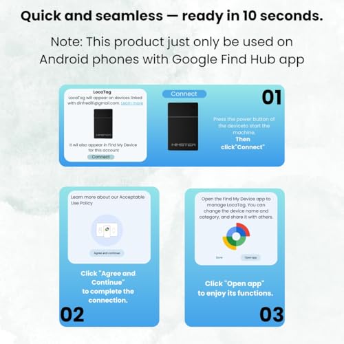 Image of Himster Smart Card Tracker for Android | No SIM Needed | Anti-Lost & Loud 75dB Alert | Ultra-Thin 2.85mm Item Finder-Wallets,Bags,Laptops, Tablets|3 Month Wireless Rechargeable Battery(Black)