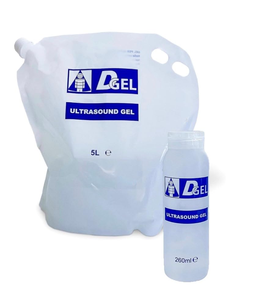 DGel® GEL CONDUCTOR ULTRASONIDO 5 LITROS - TRANSPARENTE - ECOGRAFIA - Vaciado completo, sin residuos MADE IN ITALY [UG5000A2/1]