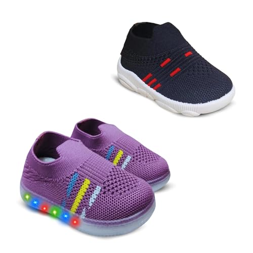 Image of Kids Trending Slip-On Shoes Combo, Pack of 2 (Light Shoe + Musical Shoe)