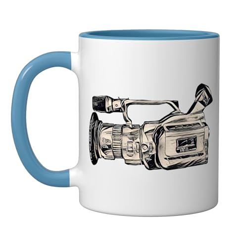 Taza de cerámica VX1000 Iconic Skateboard 11 oz azul/blanco miniatura 1