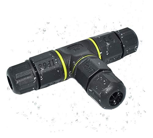 Wiring Connecting Terminals - M20 4 Way(4-4-4) IP68 Waterproof Connector,Used for led Lights - (Connector Type: T-Branch Connector, Pins: 4P)