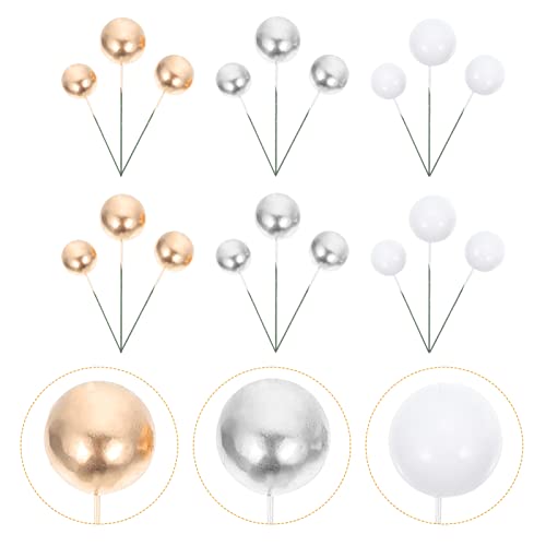 NUOBESTY 45Pcs de Espuma de Espuma Bolo de Bolo de Bolo de Bolo de Aniversário de Bolo de Bolo de De