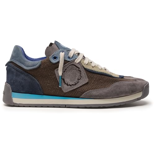 Satorisan - Zapatillas Casual para Hombre - Enso Twill Felt - Sneakers Urbanas Cuero y Textil Respetuosas, Cómodas y Duraderas - Color Summer Rain - Talla 44