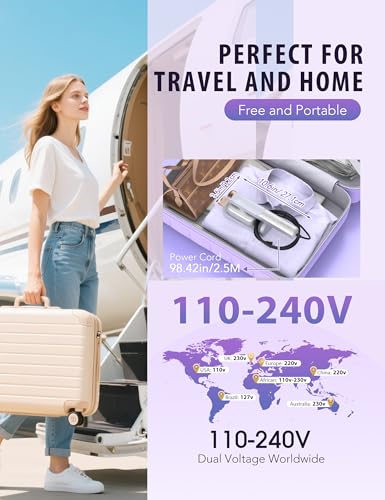 Image of Smart Steam irons Handheld Steamer for Clothes - Global Voltage Adaptation, Palm-Sized & Lightweight (0.8lb), Dual Steam Modes, Easy Wrinkle Remover, Auto Shut-Off, for Travel & Home