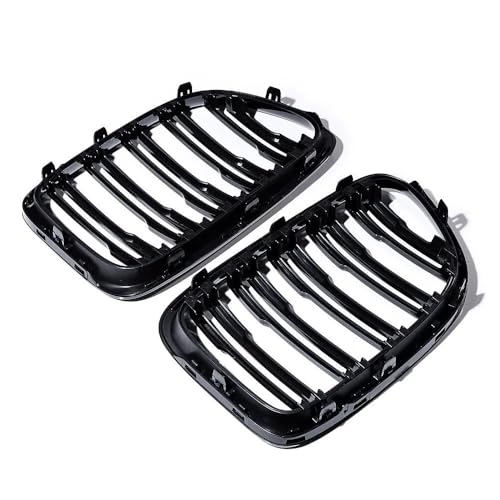 Rejilla malla parachoques con listones dobles estilo carreras para frontal de X1 E84 4