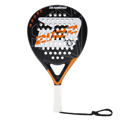 INSUM Padel Tennis Paddles Carbon Fiber Surface with EVA Memory Flex Foam Core Diamond Shape POP Tennis Rackets Lightweight for Advanced Players