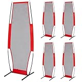 Shappy 5 Pcs Soccer Dummy Defender Training Mannequin Portable Defender Practice Dummy for Basketball, Baseball and Softball