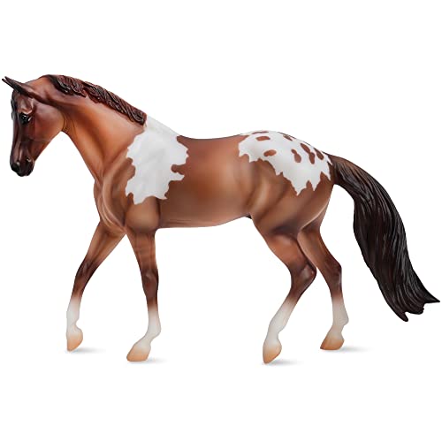 Jouet pour cheval Breyer Horses Freedom Series Red Dun Pintaloosa modèle #1053 à l'échelle 1:12