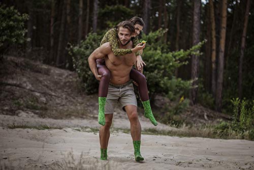 Rainbow Socks - Men Women Novelty Reptile Socks Box Gift - 3 Pairs3