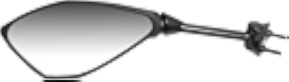 Left Side View Black Polygon Mirror (20-49302)