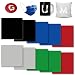 Solid Color- Transfer Paper,Lucky Goddness 12"x12"Heat Tranfer Paper for T-Shirts Blank Mugs,10/Pcs,Black Green Blun Silver Blue