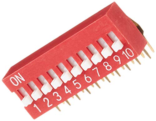 DeLOCK 2 Stück Schiebeschalter Dip 10 Ziffern 2,54mm