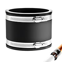 XINSUO 100mm Flexible Gummi Muffe, PVC Elastomer Muffe,Gummimuffe Gummikupplung, Rohrverbinder für PVC und Edelstahl,für Rohrventilator,Zum Anschluss von Rohrventilatoren, Kohlefiltern