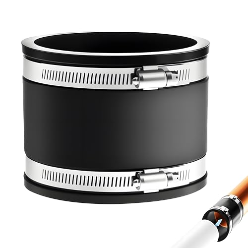 XINSUO 100mm Flexible Gummi Muffe, PVC Elastomer Muffe,Gummimuffe Gummikupplung, Rohrverbinder für PVC und Edelstahl,für Rohrventilator,Zum Anschluss von Rohrventilatoren, Kohlefiltern