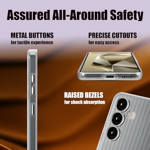 Image of AIBEX Protective Back Case Cover Compatible for Samsung S24 Ultra| Camera & Body Protection| Shockproof,Scratch Resistant| Mag-Saf Wireless Charging Support - Black