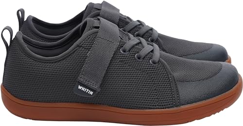 Image of WHITIN Little /Big Kid Barefoot Shoes | Boys /Girls Lace-up Minimalist Sneakers | Wide Toe Box | Natural Flexible Fit