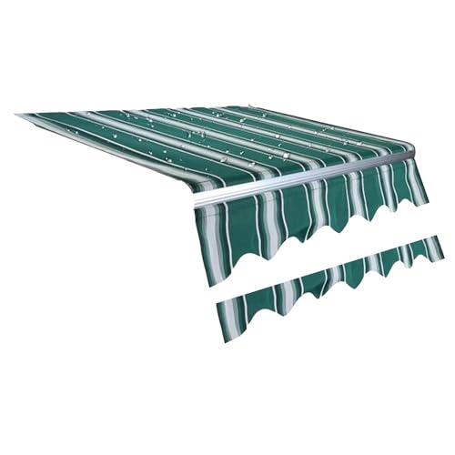 ZYXQQJ Toldo Retráctil Manual De Repuesto para Exteriores 200/250/280/300/350/400/500cm Cubierta De Sombrilla para Terraza Lona De Poliéster(Green 2,7.8x6.5ft/240x200cm)