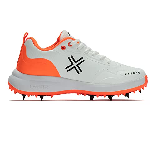 Payntr Xpf-Ar All-Rounder Spike Cricket Shoes - 10 - White #TOP2