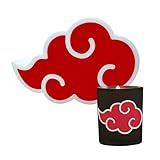 ABYSTYLE Naruto Shippuden Nighttime Reading Pack: Akatsuki 3D Portable Led Lamp and Candle 30 Hours Burning Anime Manga Gift