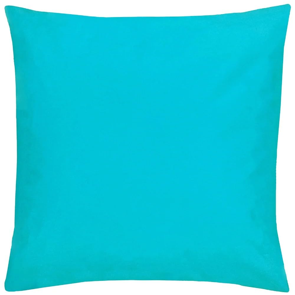 furn. Plain Outdoor Cushion Cover, Aqua, 55 x 55cm