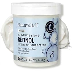 NatureWell Clinical Retinol Rejuvenate & Tone Moisturizing Body Cream | Anti-Aging Firming Cream for Wrinkles, Fine Lines & Crepey Skin – Hydrating & Nourishing Body Lotion & Facial Moisturizer