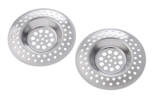VITA PERFETTA 2 x Filtres - Tamis en Acier Inoxydable pour Evier Lavabo Baignoire