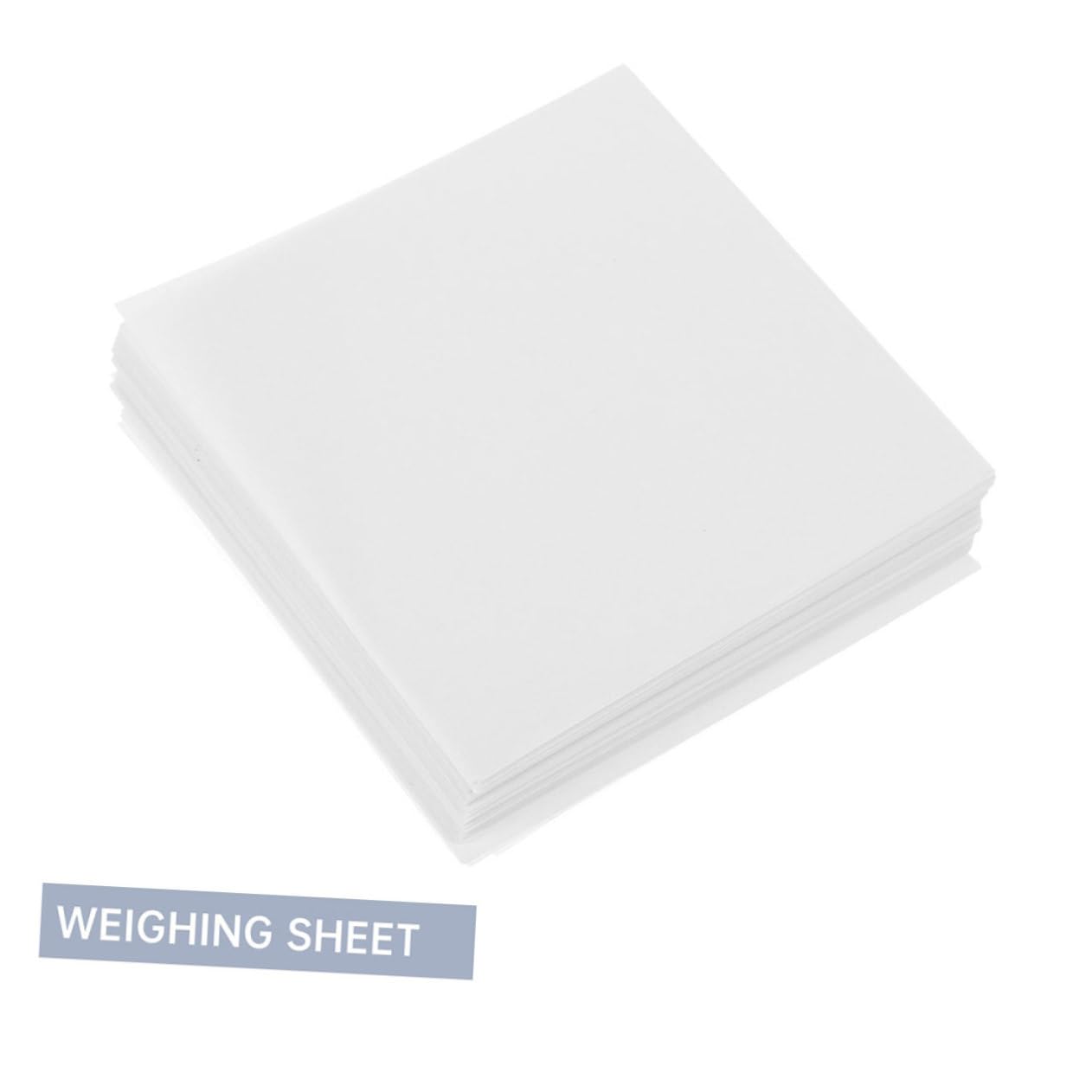 Produktbild von OUNONA 500 Blatt Labor-Wägepapier – 6x6 Cm, Zellulose, Antihaftbeschichtet – Für Pulver & Proben