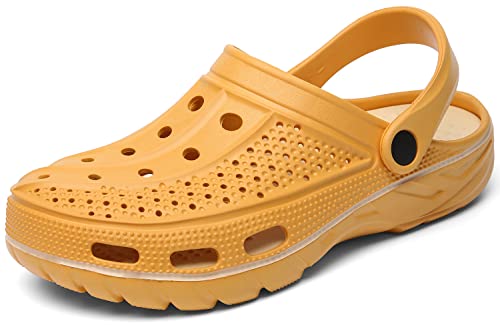 Image of ChayChax Men's and Women's Arch Support Clogs Garden Shoes Slip-on Outdoor Beach Water Sandals with Removable Cushion Footbed