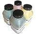 (1 time) 4 Toner Refill for Ricoh Aficio SP C250SF, SP C250DN Color printer + 4 Reset Chips by New Era Toner