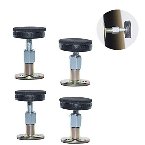JULAN Adjustable Bed Frame Anti-Shake Tool,Headboard Stoppers with Furniture Pads and Screws,Bedside Headboards Prevent loosening Anti-Shake Fixer,Protect The Wall from Banging (4pack, 1.85-2.51
